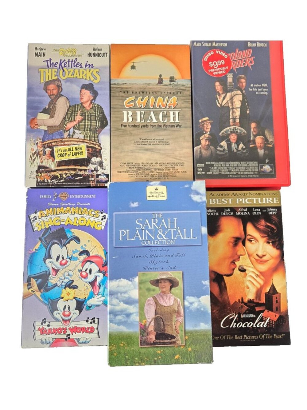 VHS Tape Lot Vintage 80s 90s 2000s Movies TV Animation Family Drama Mixed
